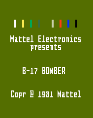 B-17 Bomber Title Screen